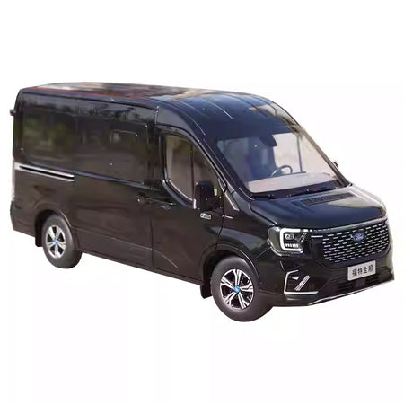1:18 Scale Ford Transit T8 Business Van Diecast MPV Car Model – Alloy MPV Replica with Full Opening Doors, Steering, Suspension & Interior Details