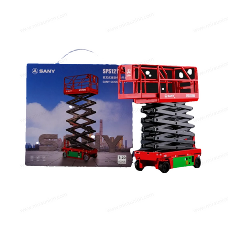 High quality collectiable 1:20 Sany Scissor type hydraulic aerial work platform models