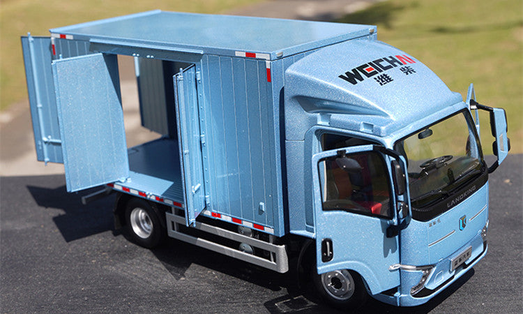 Authentic collectiable 1:20 Scale Weichai Blue Engine New Energy Diecast Van Truck – Heavy-Duty Collectible Model Authentic collectiable 1:20 Scale Weichai Blue Engine New Energy Diecast Van Truck – Heavy-Duty Collectible Model