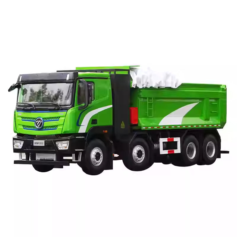 Original factory 1:24 Foton Auman Zhilan New Energy Alloy Dump Truck Model for gifts, collection, display Original factory 1:24 Foton Auman Zhilan New Energy Alloy Dump Truck Model for gifts, collection, display