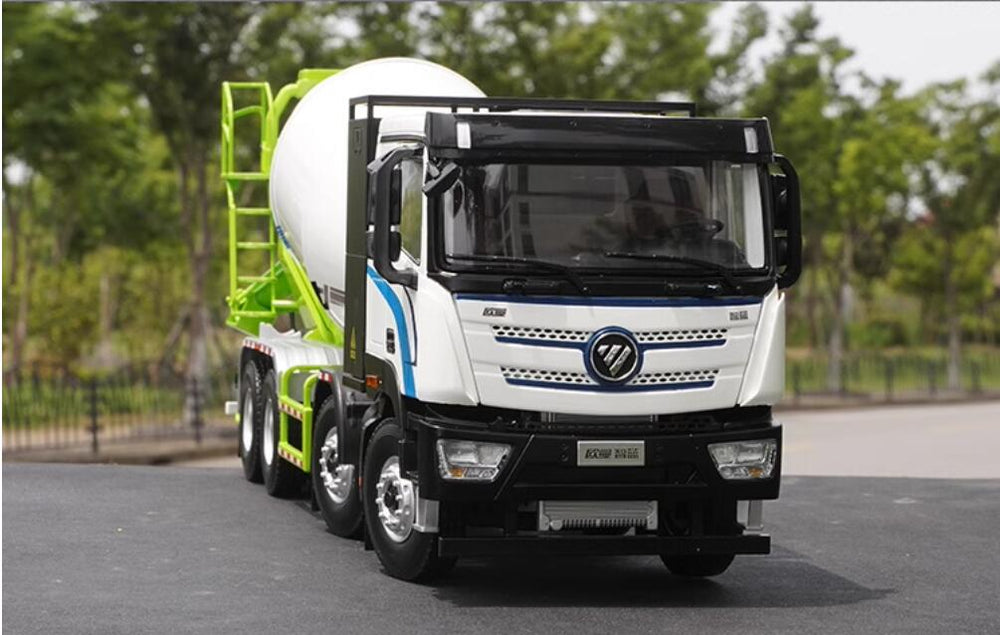 Original factory Authentic 1:24 Futian Auman Zhilan 8*4 diecast concrete mixer truck model alloy agitating lorry models Original factory Authentic 1:24 Futian Auman Zhilan 8*4 diecast concrete mixer truck model alloy agitating lorry models