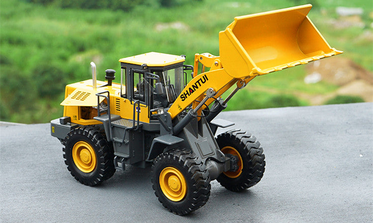 Original realistic 1:35 Scale Shantui SL56H metal Wheel Loader Model – Heavy Metal Construction Vehicle Replica with Lifting Bucket & Opening Cabin Original realistic 1:35 Scale Shantui SL56H metal Wheel Loader Model – Heavy Metal Construction Vehicle Replica with Lifting Bucket & Opening Cabin