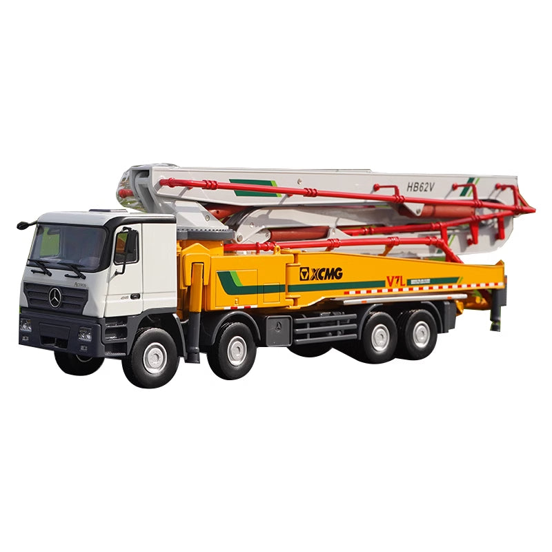 Original factory 1:35 XCMG Mercedes-Benz HB62V Diecast Concrete Pump Truck Model for gift, display, collection Original factory 1:35 XCMG Mercedes-Benz HB62V Diecast Concrete Pump Truck Model for gift, display, collection