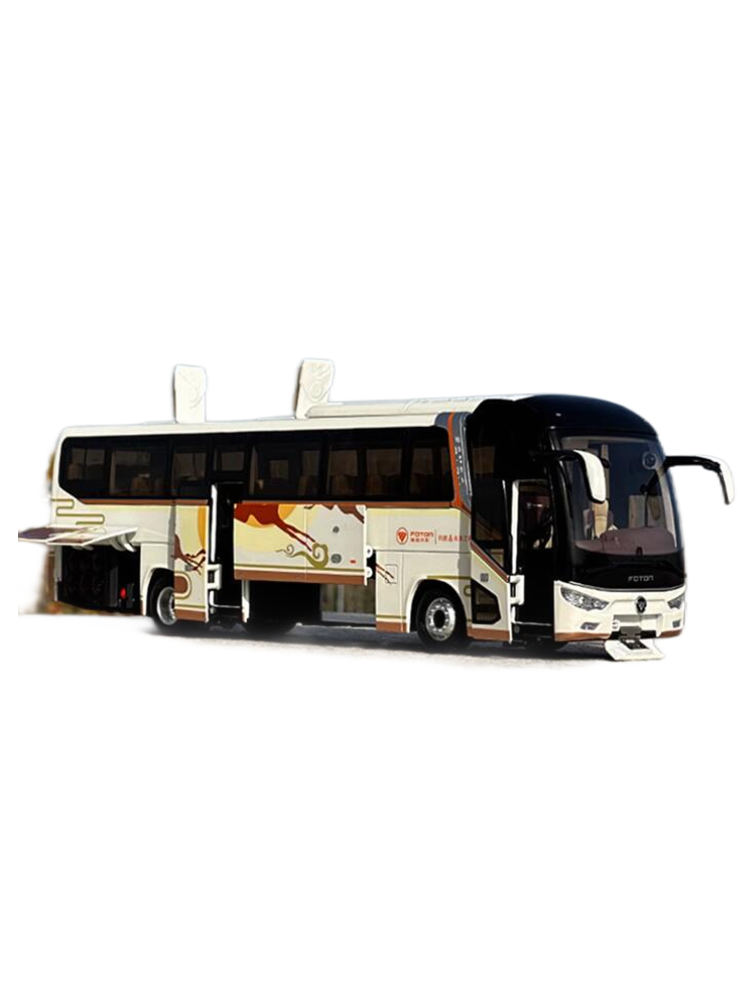 Origianl authentic new collectiable 1:36 Foton AUV BJ6122 Luxury diecast travel bus models with lighting function Origianl authentic new collectiable 1:36 Foton AUV BJ6122 Luxury diecast travel bus models with lighting function