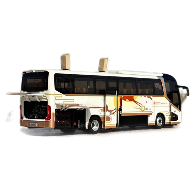 Origianl authentic new collectiable 1:36 Foton AUV BJ6122 Luxury diecast travel bus models with lighting function Origianl authentic new collectiable 1:36 Foton AUV BJ6122 Luxury diecast travel bus models with lighting function