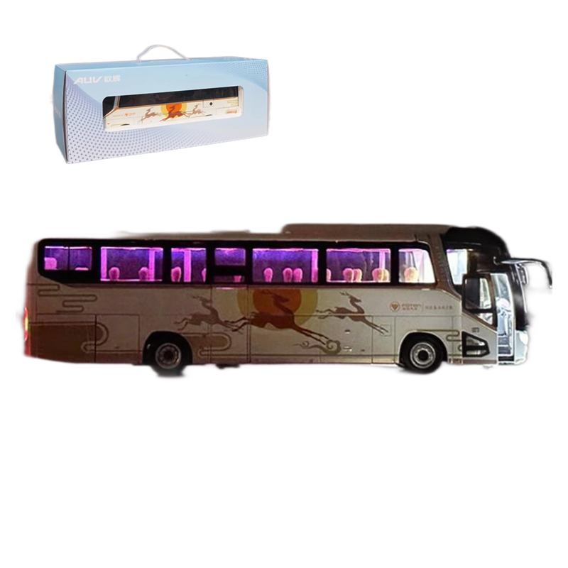 Origianl authentic new collectiable 1:36 Foton AUV BJ6122 Luxury diecast travel bus models with lighting function Origianl authentic new collectiable 1:36 Foton AUV BJ6122 Luxury diecast travel bus models with lighting function
