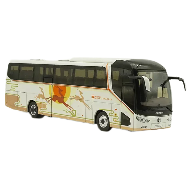 Origianl authentic new collectiable 1:36 Foton AUV BJ6122 Luxury diecast travel bus models with lighting function Origianl authentic new collectiable 1:36 Foton AUV BJ6122 Luxury diecast travel bus models with lighting function