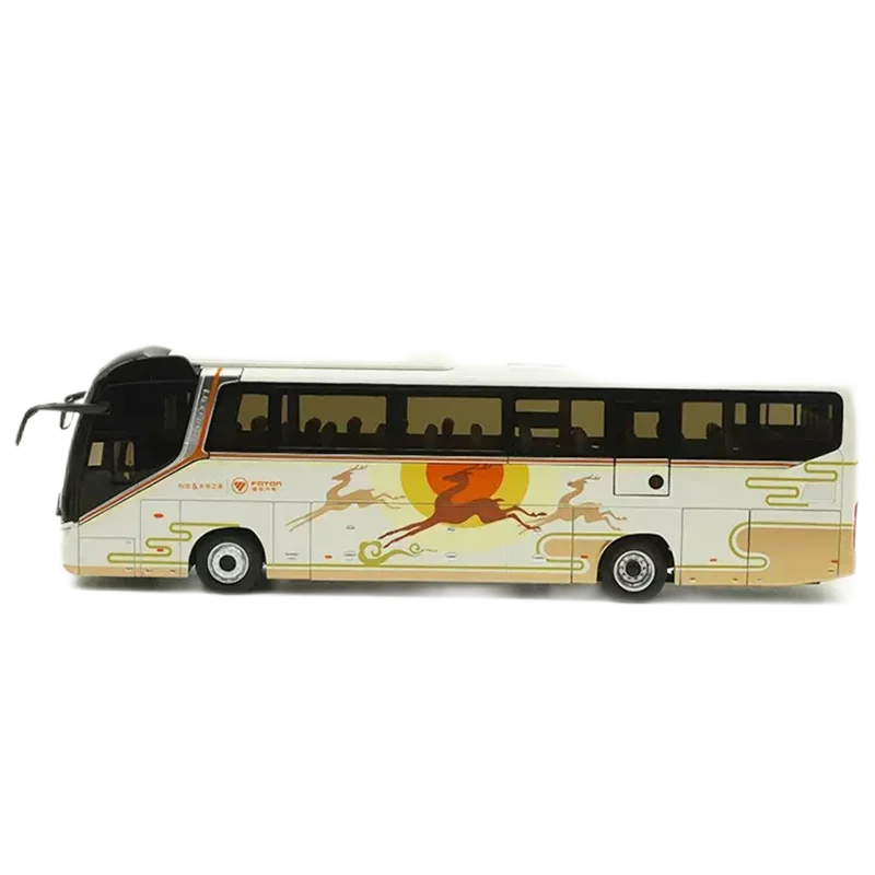Origianl authentic new collectiable 1:36 Foton AUV BJ6122 Luxury diecast travel bus models with lighting function Origianl authentic new collectiable 1:36 Foton AUV BJ6122 Luxury diecast travel bus models with lighting function