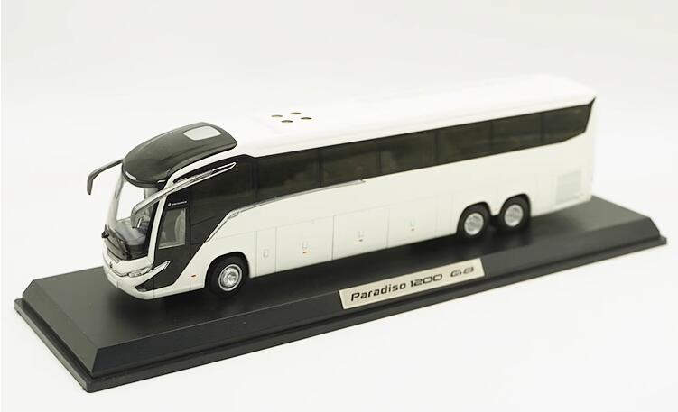 Original factory 1/42 Marcopolo Paradiso 1200 G8 Diecast Bus Model for gift, collection Original factory 1/42 Marcopolo Paradiso 1200 G8 Diecast Bus Model for gift, collection