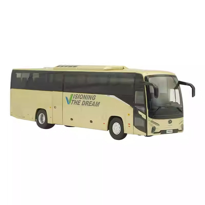 1:42 Scale Golden dragon Higer Coach V12 Alloy Bus Model with LED Lights - Collectible Display Gift for Adults, Diecast Replica for Transport Fans 1:42 Scale Golden dragon Higer Coach V12 Alloy Bus Model with LED Lights - Collectible Display Gift for Adults, Diecast Replica for Transport Fans