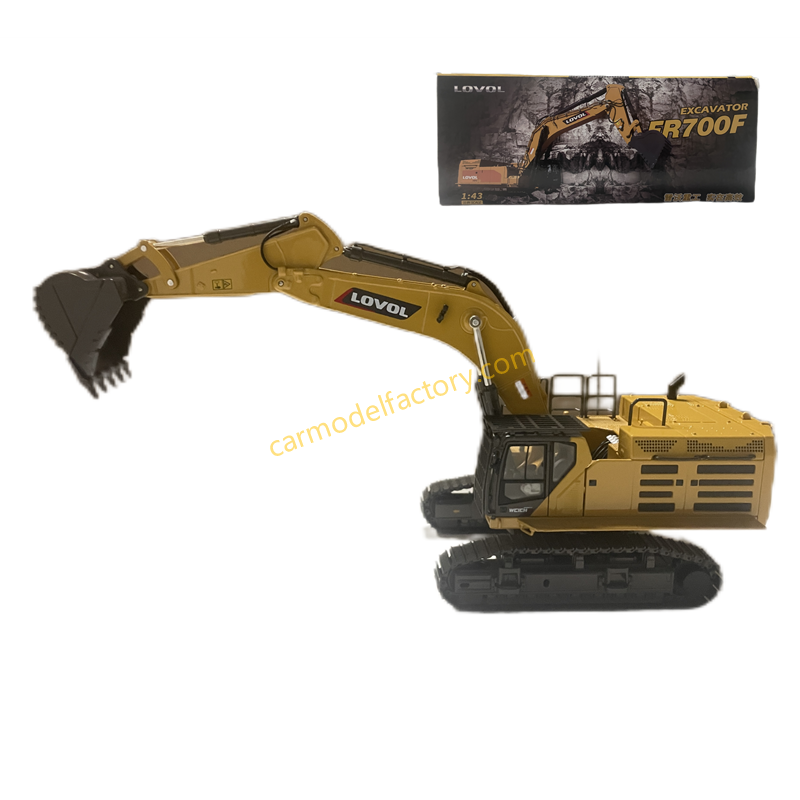 High quality collectiable 1:43 LOVOL FR700F Large diecast excavator model Truck for gift High quality collectiable 1:43 LOVOL FR700F Large diecast excavator model Truck for gift