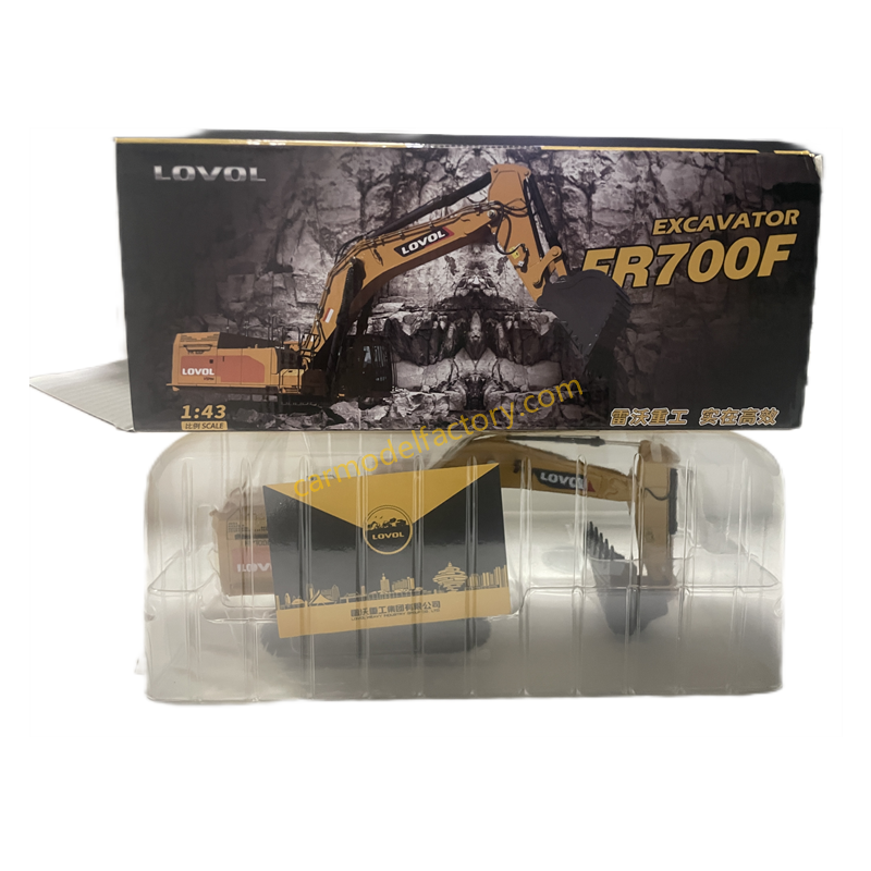 High quality collectiable 1:43 LOVOL FR700F Large diecast excavator model Truck for gift High quality collectiable 1:43 LOVOL FR700F Large diecast excavator model Truck for gift