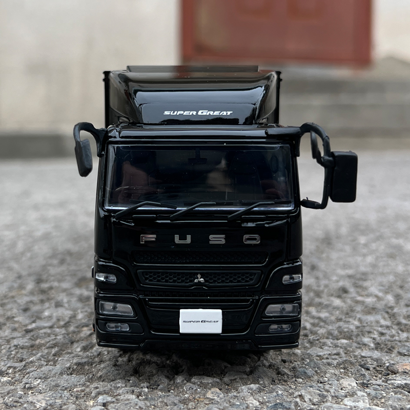 Original factory 1:43 Mitsubishi FUSO SUPERGREAT Diecast container truck model for gift Original factory 1:43 Mitsubishi FUSO SUPERGREAT Diecast container truck model for gift