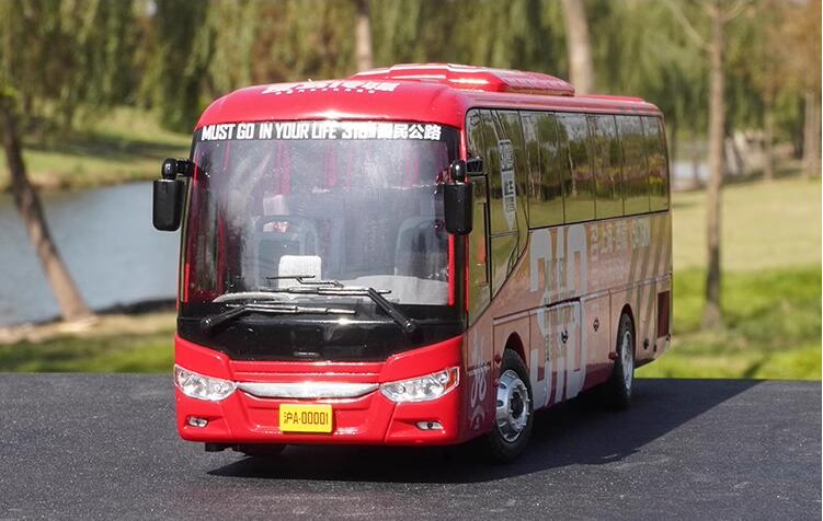 Original factory 1:43 Zhongtong 318 Sichuan-Tibet tour painting bus model Shixuan alloy simulation bus model Original factory 1:43 Zhongtong 318 Sichuan-Tibet tour painting bus model Shixuan alloy simulation bus model