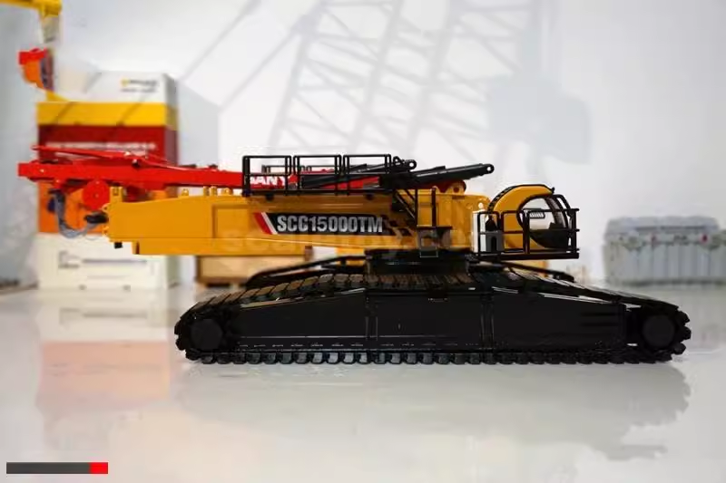 Authentic brand new 1:50 SANY SCC15000TM SCC8000A Diecast crawler crane models, large metal derrick crane miniatures for collection, gift Authentic brand new 1:50 SANY SCC15000TM SCC8000A Diecast crawler crane models, large metal derrick crane miniatures for collection, gift