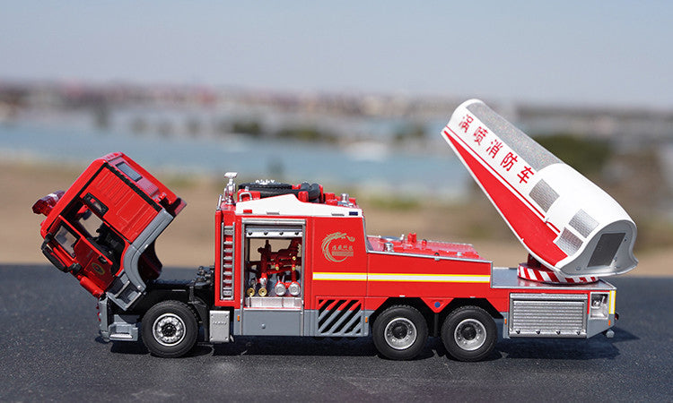 Original factory 1:50 MAN Turbojet alloy Fire truck simulation model diecast Chinese fire rescue model for gift Original factory 1:50 MAN Turbojet alloy Fire truck simulation model diecast Chinese fire rescue model for gift