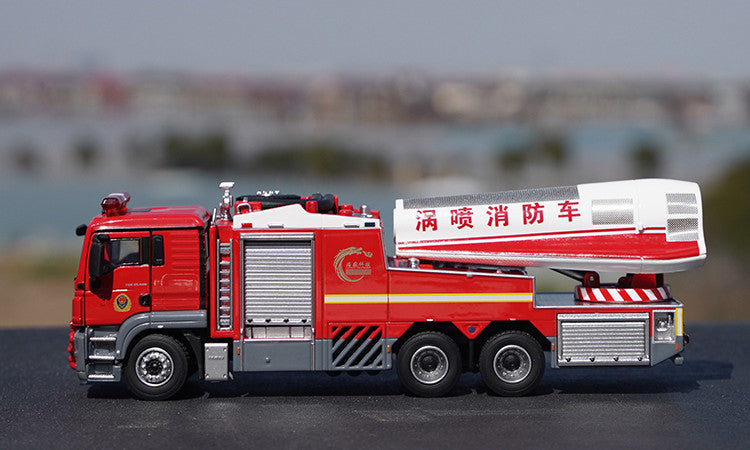 Original factory 1:50 MAN Turbojet alloy Fire truck simulation model diecast Chinese fire rescue model for gift Original factory 1:50 MAN Turbojet alloy Fire truck simulation model diecast Chinese fire rescue model for gift