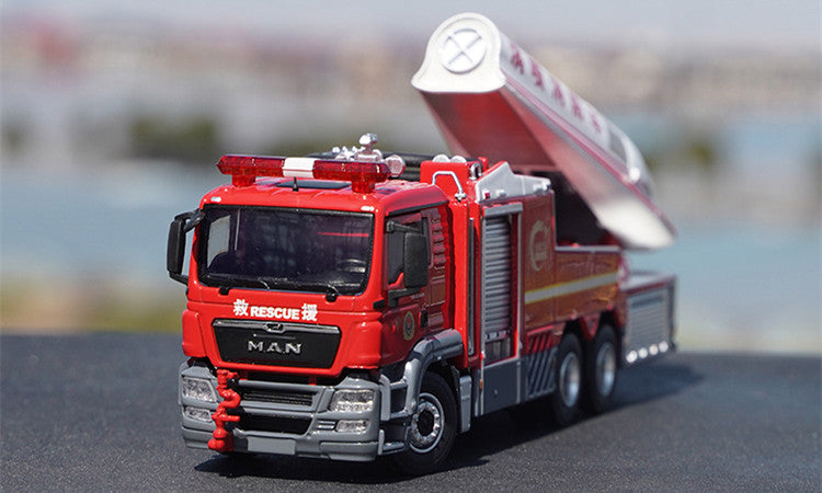 Original factory 1:50 MAN Turbojet alloy Fire truck simulation model diecast Chinese fire rescue model for gift Original factory 1:50 MAN Turbojet alloy Fire truck simulation model diecast Chinese fire rescue model for gift