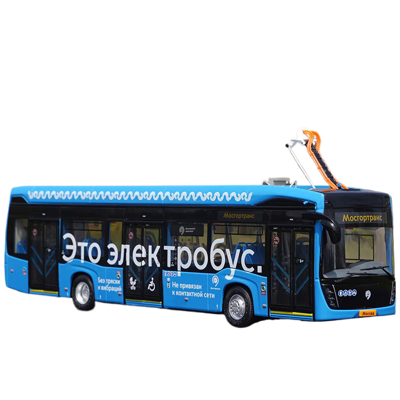 Original Factory 1:43 KAMAZ Electric Bus Model – Russian Diecast Alloy Bus Miniature with Light Functions Original Factory 1:43 KAMAZ Electric Bus Model – Russian Diecast Alloy Bus Miniature with Light Functions