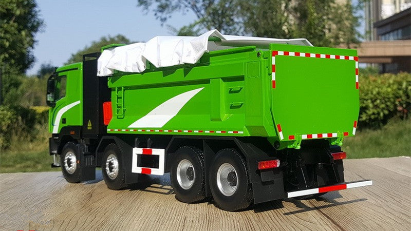 Original factory 1:24 Foton Auman Zhilan New Energy Alloy Dump Truck Model for gifts, collection, display Original factory 1:24 Foton Auman Zhilan New Energy Alloy Dump Truck Model for gifts, collection, display