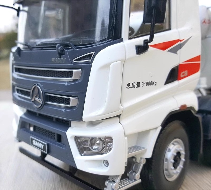 Original factory 1:24 SANY 8*4 alloy concrete mixer truck model diecast Cement tank mixing truck model for gift Original factory 1:24 SANY 8*4 alloy concrete mixer truck model diecast Cement tank mixing truck model for gift