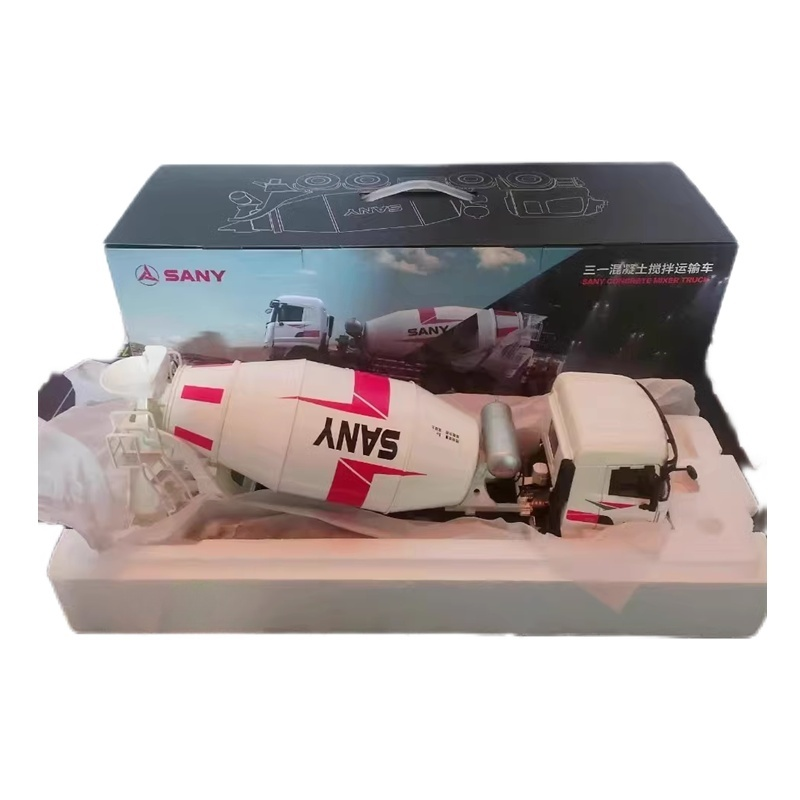 Original factory 1:24 SANY 8*4 alloy concrete mixer truck model diecast Cement tank mixing truck model for gift Original factory 1:24 SANY 8*4 alloy concrete mixer truck model diecast Cement tank mixing truck model for gift