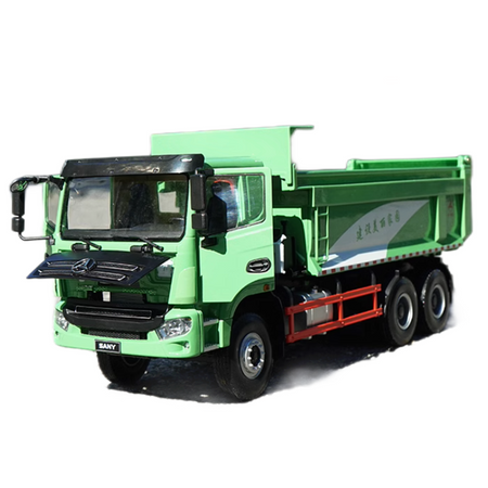 Original 1:24 SANY environmental intelligent alloy dump truck model metal muck truck heavy truck toy model