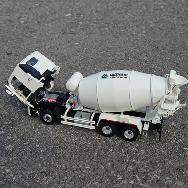 Authentic 1:24 Sinotruk HOWO A7 diecast concrete mixer truck models metal cement agitating lorry model for gift Authentic 1:24 Sinotruk HOWO A7 diecast concrete mixer truck models metal cement agitating lorry model for gift