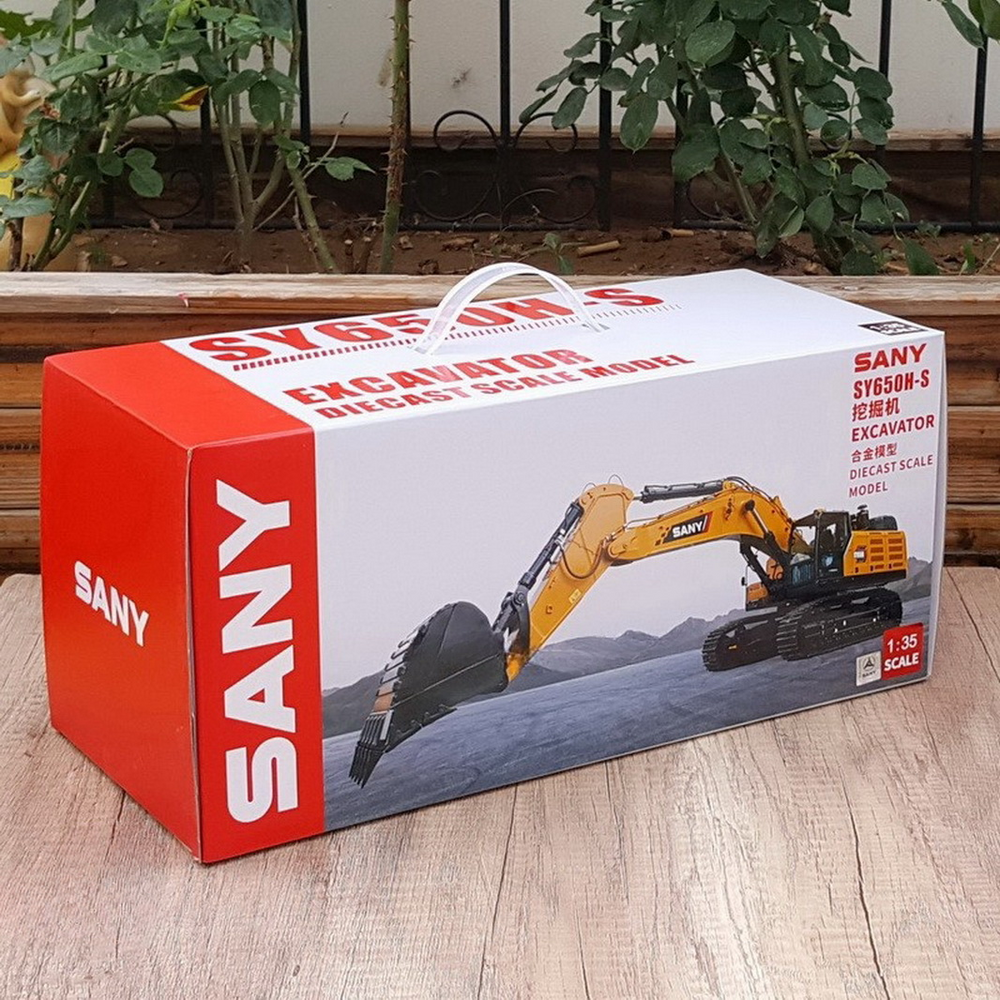 Original authentic 1:35 SANY SY650H-S SY650N Large Hydraulic Excavator model for gift, collection Original authentic 1:35 SANY SY650H-S SY650N Large Hydraulic Excavator model for gift, collection