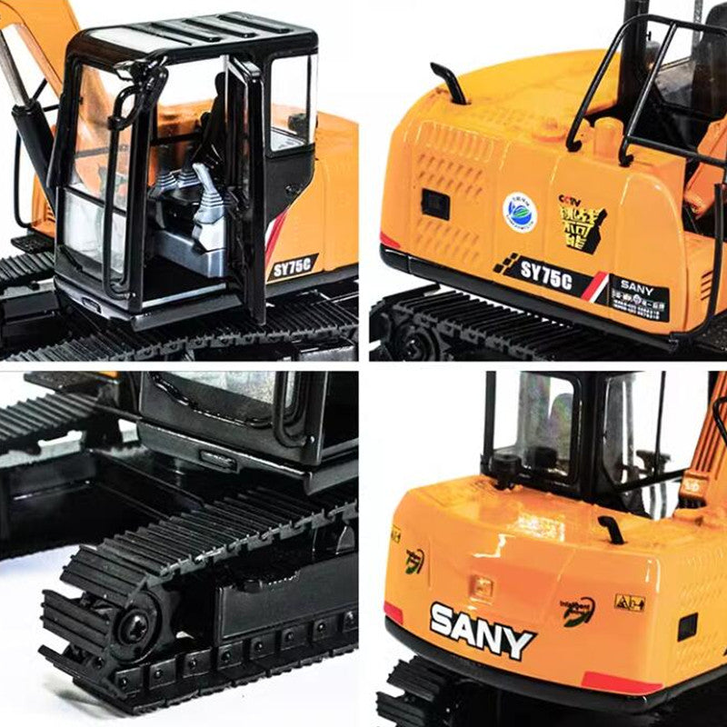 Original authentic 1:35 SANY SY75C-9 diecast excavator models alloy engineering digger model for gift, toy Original authentic 1:35 SANY SY75C-9 diecast excavator models alloy engineering digger model for gift, toy