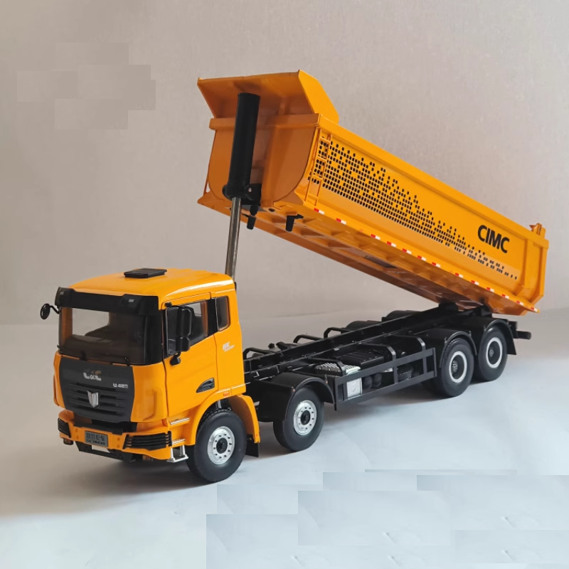 Authentic 1:24 United Jirui U420 Frount 4 rear 8 Zinc alloy Dump truck model metal dumper scale models for gift Authentic 1:24 United Jirui U420 Frount 4 rear 8 Zinc alloy Dump truck model metal dumper scale models for gift