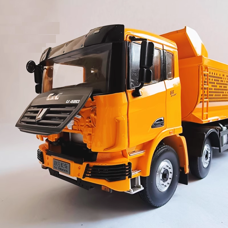 Authentic 1:24 United Jirui U420 Frount 4 rear 8 Zinc alloy Dump truck model metal dumper scale models for gift Authentic 1:24 United Jirui U420 Frount 4 rear 8 Zinc alloy Dump truck model metal dumper scale models for gift