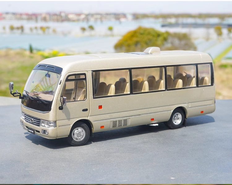 High-Detail 1:24 Toyota Coaster Diecast minibus Model -Collectible alloy microbus Replica with Opening Doors & Functional Steering High-Detail 1:24 Toyota Coaster Diecast minibus Model -Collectible alloy microbus Replica with Opening Doors & Functional Steering