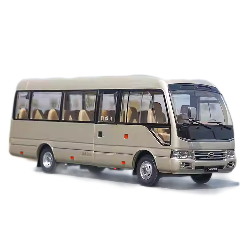 High-Detail 1:24 Toyota Coaster Diecast minibus Model -Collectible alloy microbus Replica with Opening Doors & Functional Steering High-Detail 1:24 Toyota Coaster Diecast minibus Model -Collectible alloy microbus Replica with Opening Doors & Functional Steering