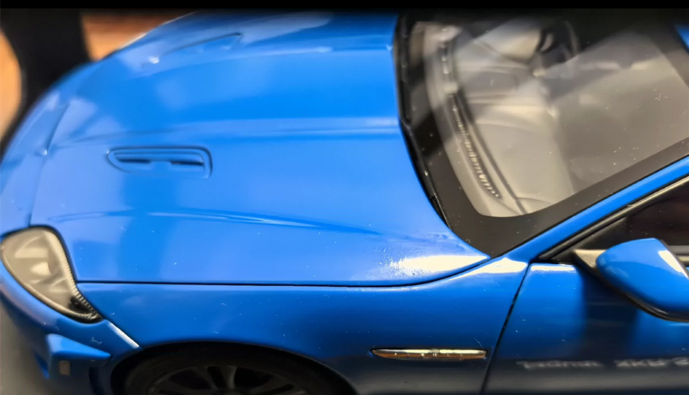 Classic rare Autoart 1/18 Jaguar Xkr-s French Racing diecast car model Classic rare Autoart 1/18 Jaguar Xkr-s French Racing diecast car model