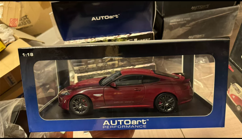 Classic rare Autoart 1/18 Jaguar Xkr-s French Racing diecast car model Classic rare Autoart 1/18 Jaguar Xkr-s French Racing diecast car model