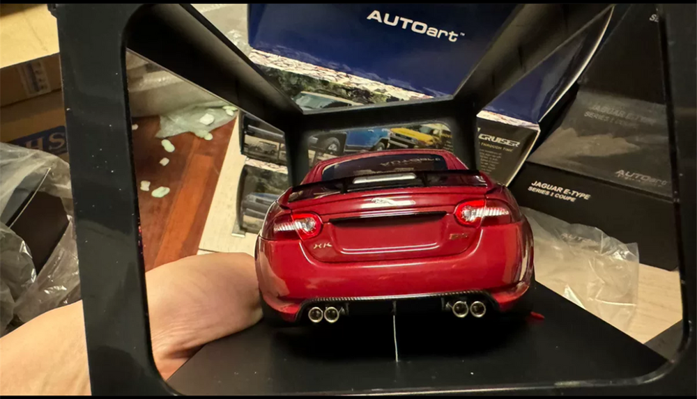 Classic rare Autoart 1/18 Jaguar Xkr-s French Racing diecast car model Classic rare Autoart 1/18 Jaguar Xkr-s French Racing diecast car model