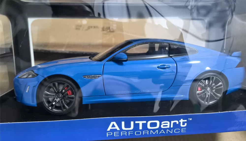 Classic rare Autoart 1/18 Jaguar Xkr-s French Racing diecast car model Classic rare Autoart 1/18 Jaguar Xkr-s French Racing diecast car model