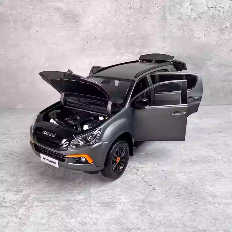 Collectible 1:18 ISUZU MU-X Off-Road SUV Diecast car Model with high details Collectible 1:18 ISUZU MU-X Off-Road SUV Diecast car Model with high details