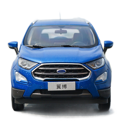 Limited Edition Blue 1:18 2018 Ford Ecosport Alloy Scale car Model for birthday gift