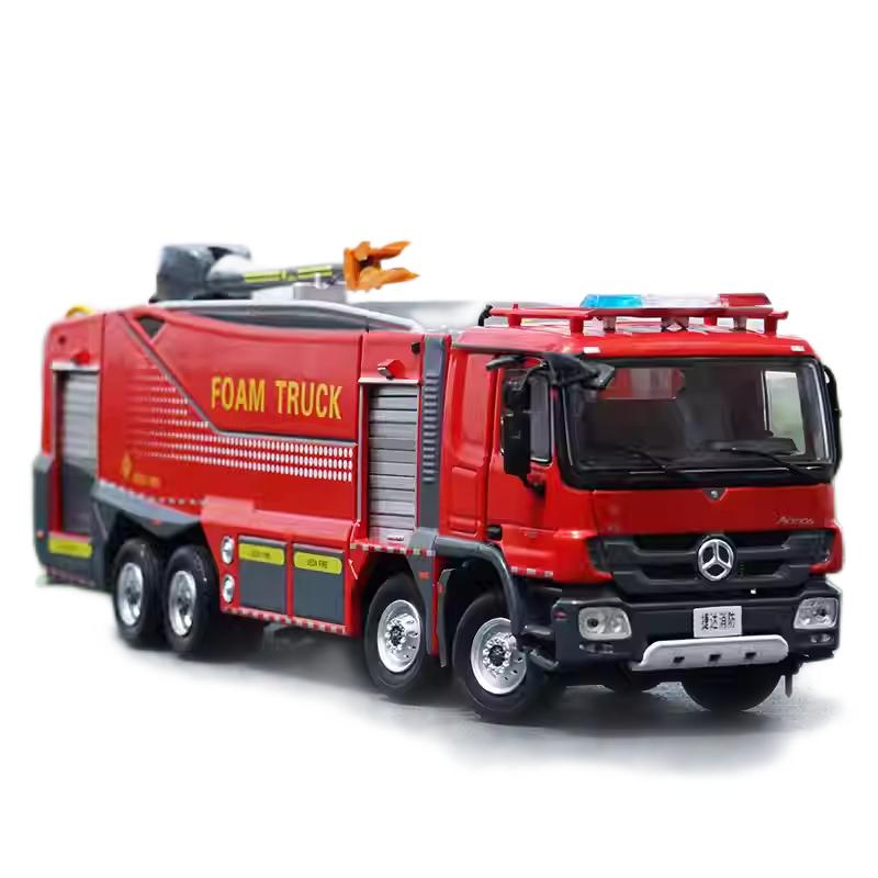 Original Authorized Authentic 1:50 Benz ACTROS Jieda Foam City Fire Truck City Rescue Vehicles Diecast Toy Model for Christmas gift,collection Original Authorized Authentic 1:50 Benz ACTROS Jieda Foam City Fire Truck City Rescue Vehicles Diecast Toy Model for Christmas gift,collection
