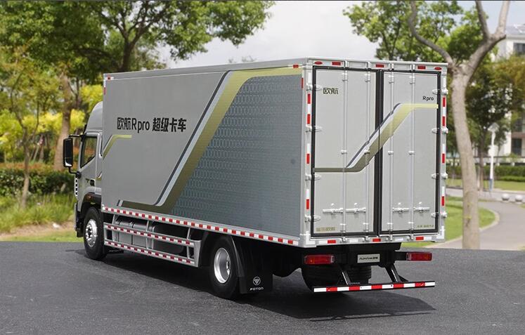 1:23 Foton European Airlines diecast truck model metal container van logistics transport super truck alloy model 1:23 Foton European Airlines diecast truck model metal container van logistics transport super truck alloy model