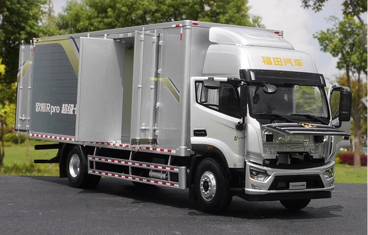 1:23 Foton European Airlines diecast truck model metal container van logistics transport super truck alloy model 1:23 Foton European Airlines diecast truck model metal container van logistics transport super truck alloy model