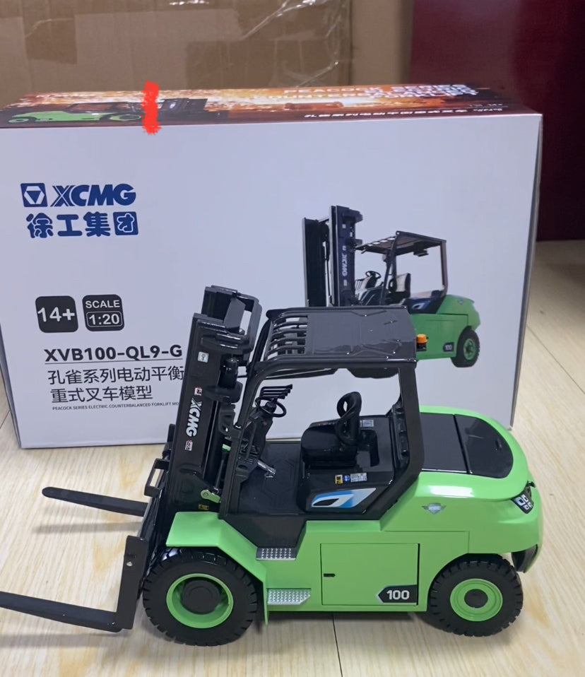 Realistic Alloy Replica 1:20 XCMG XVB100-QL9-G new energy 10ton Diecast Electric Forklift Model with Functional Features Realistic Alloy Replica 1:20 XCMG XVB100-QL9-G new energy 10ton Diecast Electric Forklift Model with Functional Features