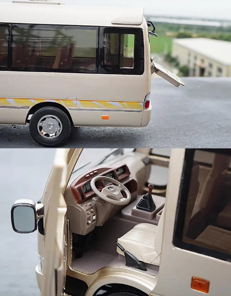 Original Factory 1:24 Golden Dragon Diecast Minibus Model, Alloy Mid-size Collectible Coach Miniature for Gift, Promotion Original Factory 1:24 Golden Dragon Diecast Minibus Model, Alloy Mid-size Collectible Coach Miniature for Gift, Promotion