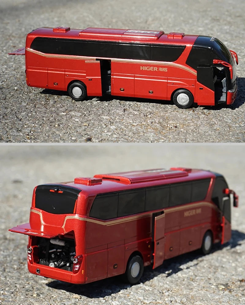 Alloy Collectible 1:42 Higer KLQ6127BAE51 Highway Coach Diecast Model Bus-1:42 Higer Highway Coach Diecast Model for Gift Alloy Collectible 1:42 Higer KLQ6127BAE51 Highway Coach Diecast Model Bus-1:42 Higer Highway Coach Diecast Model for Gift