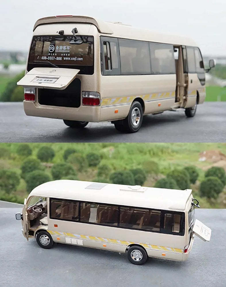 Original Factory 1:24 Golden Dragon Diecast Minibus Model, Alloy Mid-size Collectible Coach Miniature for Gift, Promotion Original Factory 1:24 Golden Dragon Diecast Minibus Model, Alloy Mid-size Collectible Coach Miniature for Gift, Promotion