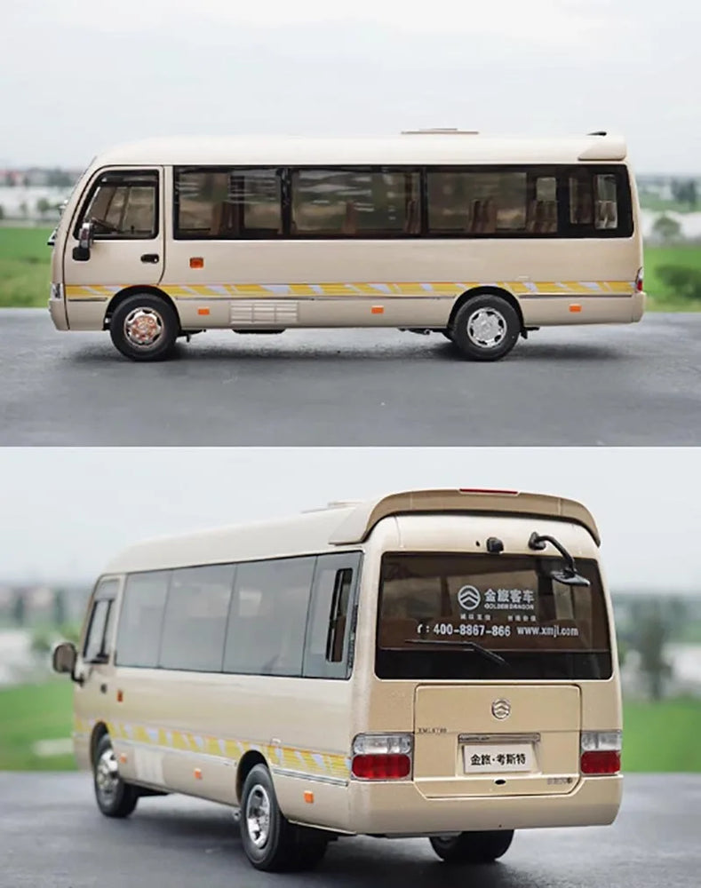 Original Factory 1:24 Golden Dragon Diecast Minibus Model, Alloy Mid-size Collectible Coach Miniature for Gift, Promotion Original Factory 1:24 Golden Dragon Diecast Minibus Model, Alloy Mid-size Collectible Coach Miniature for Gift, Promotion