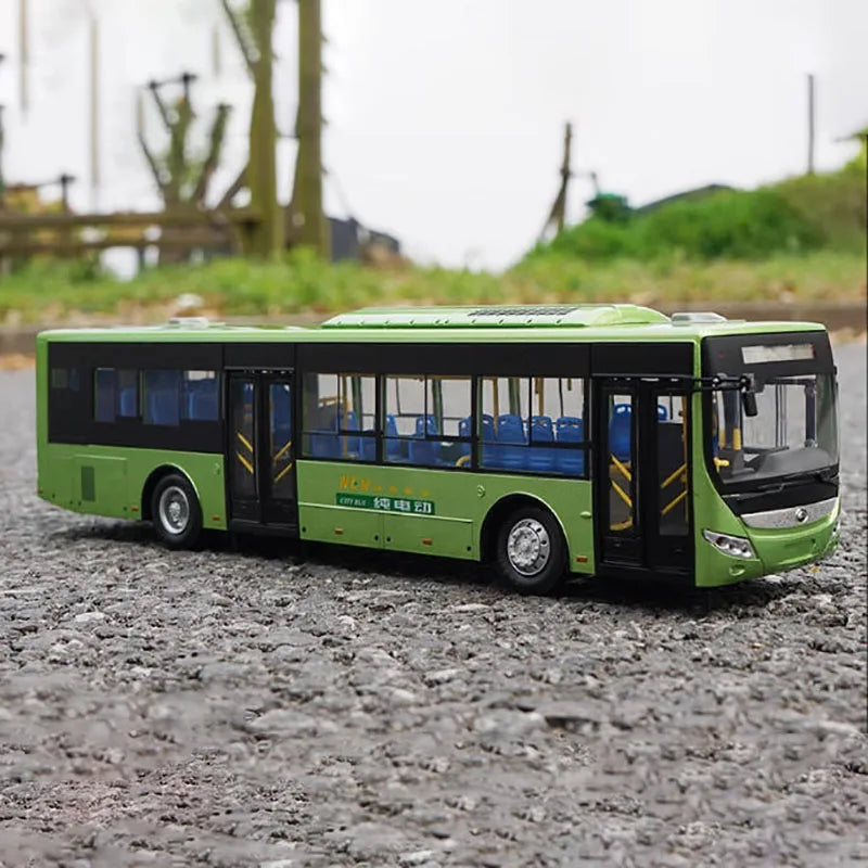 1:42 Original YUTONG E12 Electric Bus Diecast Model – Alloy Collectible Coach with Opening Doors 1:42 Original YUTONG E12 Electric Bus Diecast Model – Alloy Collectible Coach with Opening Doors