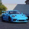 1:18 GTA Porsche 911 GT3 RS Porsche 992 alloy car model diecast blue simulation car model for gift 1:18 GTA Porsche 911 GT3 RS Porsche 992 alloy car model diecast blue simulation car model for gift